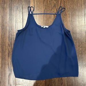 Jack Midnight Blue Open Back Tank Top Blouse